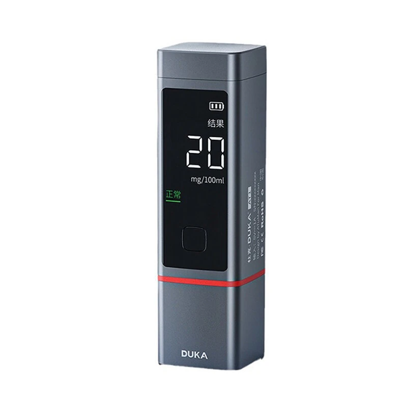 DUKA Portable Alcohol Tester Non-contact Breath Analyzer LCD Digital Display Rechargeable High-precision Alcohol Tester Tool (image for) DUKA Portable Alcohol Tester Non-contact Breath Analyzer LCD Digital Display Rechargeable High-precision Alcohol Tester Tool