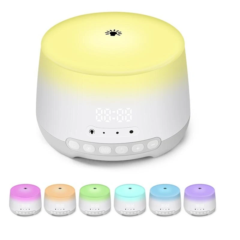 (image for) White Noise Sleep Aid Machine with Bluetooth Speaker App Mobile Phone Control Time,Display Timer,Off Alarm Clock Wake-Up